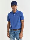 Gant Shield Piqué Polo Shirt Cobalt Blue Model / Voorkant