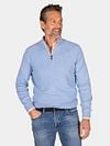 NZA Half Zip Sweater Ralph Light Blue Model / Voorkant