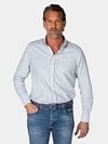 NZA Overhemd Emerson Linnen Blend Groen Model / Voorkant