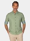 NZA Shirt Clayton Leinen Blend Classic Army Model / Voorkant