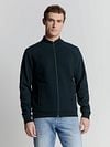 No Excess Cardigan Zipper Jacquard Navy Model / Voorkant
