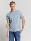 No Excess Stripes T-Shirt Light Blue Model / Voorkant