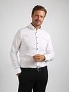 Suitable Melange Shirt White Model / Voorkant with Stefan