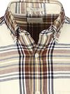 Gant Shirt Flannel Checks Ecru