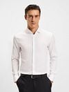 BOSS Hank Shirt White Model / Voorkant