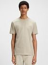 BOSS T-shirt Tegood Greige Model / Voorkant