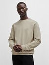 BOSS Sweater Westart Ecru Model / Voorkant