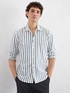 Marc O'Polo Overhemd Stripe Blue Model / Voorkant
