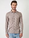 Desoto Shirt Timeless Elegance Print Paisley Beige Model / Voorkant