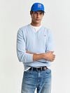 Gant Pullover V-Neck Light Blue Model / Voorkant