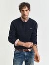 Gant Pullover Cable Navy Model / Voorkant