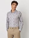 Desoto Shirt Smooth Violets Blue Model / Voorkant