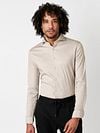 Desoto Essential Shirt Hai Piqué Beige Model / Voorkant