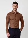 Desoto Shirt Twill Optics Brown Model / Voorkant