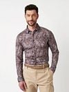 Desoto Shirt Corduroy Optics Brown Model / Voorkant
