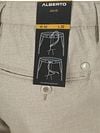 Alberto Trousers Jump Flannel Herringbone Beige