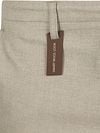 Alberto Trousers Jump Flannel Herringbone Beige