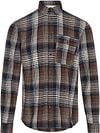 Anerkjendt Chemise Leif Marron A Carreaux Marine 901238-3059 commander en ligne | Suitable
