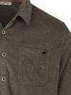 No Excess Fine Corduroy Hemd Dark Clay