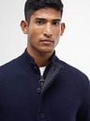 Barbour Cardigan Patch Navy Model / Detail
