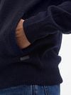 Barbour Cardigan Patch Navy