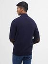 Barbour Cardigan Patch Navy Model / Achterkant