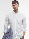 Barbour Shirt Nelson Tailored White Model / Voorkant