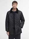 Barbour Liddesdale Quilt Black Model / Voorkant