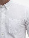 Barbour Shirt Nelson Tailored White Model / Detail
