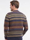 Barbour Pullover Wol Fairisle Dessin Model / Achterkant