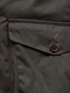 Barbour Veste Beacon Ciré Vert Olive Model / Detail