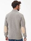 Barbour Zip Cardigan Wool Greige Model / Achterkant