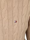 Tommy Hilfiger Cardigan Zip Cable Beige Product / Detail