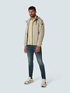 No Excess Jacket Half Long with Hood Beige Model / Voorkant