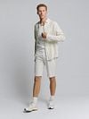 No Excess Overhemd Stripes Beige Model / Voorkant