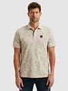PME Legend Poloshirt Piqué Print Beige Model / Voorkant
