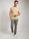 Suitable Respect Polo Shirt Structure Knit Beige Model / Voorkant