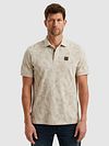 PME Legend Polo Shirt Piqué Print Beige Model / Voorkant