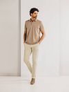 State of Art Poloshirt Piqué Brown Model / Voorkant