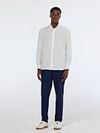 Scotch and Soda Linnen Overhemd White Model / Voorkant