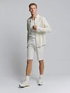 No Excess Shirt Stripes Beige Model / Voorkant