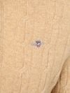 Gant Halfzip Lambswool Sweater Cable Beige