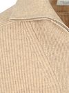 Profuomo Half Zip Pullover Wool Sand Product / Detail