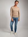 Suitable Merino Pullover V-Neck Beige Model / Voorkant