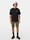 Scotch & Soda T-Shirt Artwork Black  Model / Voorkant