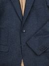 Suitable Blazer Herringbone Merino Wool Navy