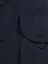 Profuomo Japanese Knitted Hemd Structure Navy Product / Detail