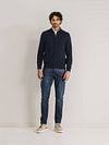 State Of Art Strickjacke Plain Navy Model / Voorkant
