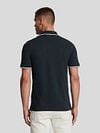 Lyle and Scott Polo Tipped Navy Model / Achterkant