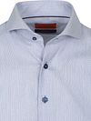 Suitable Hemd Jacquard Luxe Blauw